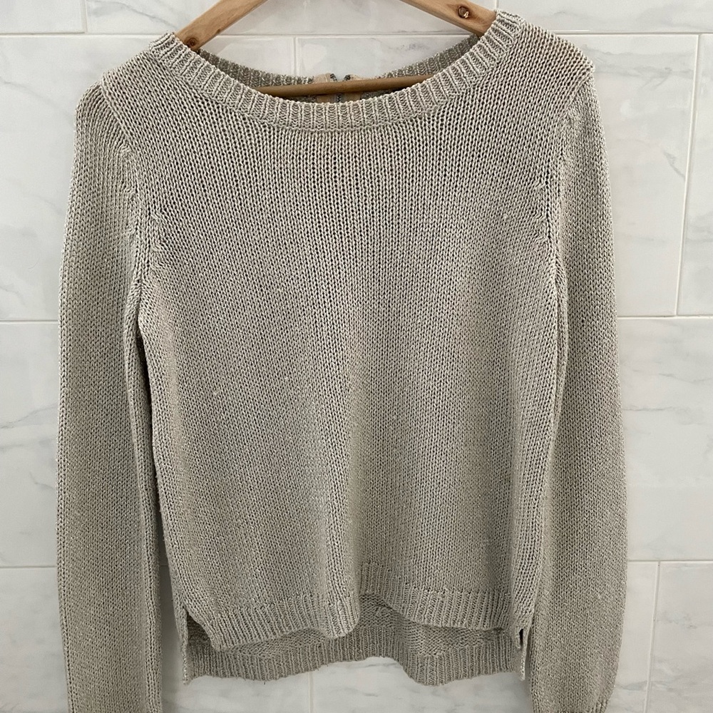 H&M Nude Shimmer Knit Sweater